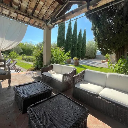 Tuscan With Private Pool And Panoramic View ヴィラ *