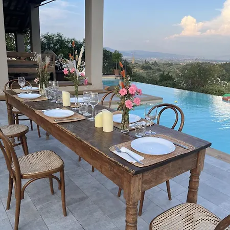 Tuscan With Private Pool And Panoramic View Carmignano